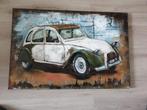 metalen plaat 3d schilderij eend 2 cv 2cv citroen nieuw, Huis en Inrichting, Woonaccessoires | Wanddecoraties, Ophalen, Nieuw