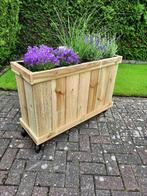 Zelfgemaakte bloembakken op wieltjes, Ophalen, 100 cm of meer, Nieuw, Tuin
