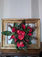 zijdebloemen Kerst wandlijst, Ophalen, Zo goed als nieuw