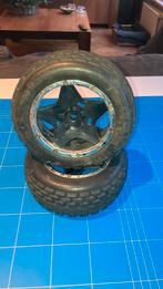 HPI baja 5B voorbanden op velg, Hobby en Vrije tijd, Ophalen of Verzenden, Gebruikt, Auto