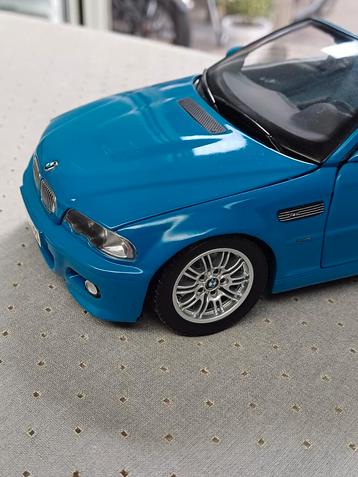 BMW M3 Cabrio "E46"Blauw Kyosho 1/18 Dealer Edition Zeldzaam beschikbaar voor biedingen