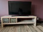 Steigerhouten TV-meubel met opbergruimte, Ophalen, Gebruikt, 100 tot 150 cm, Minder dan 100 cm