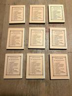 Bibliotheek in miniatuur - 9 miniboekjes facsimile, Boeken, Ophalen of Verzenden, 20e eeuw of later, Gelezen