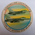 Leuke sticker.   Koninklijke luchtmacht., Verzamelen, Militaria | Algemeen, Ophalen of Verzenden, Luchtmacht, Nederland, Embleem of Badge
