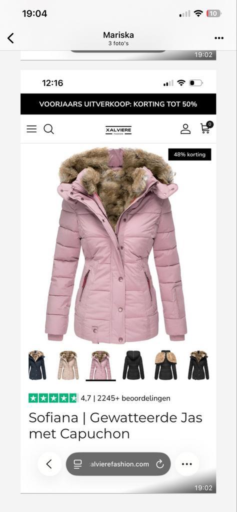 Sofiana gewatteerde jas - Maat M, Kleding | Dames, Jassen | Zomer, Nieuw, Maat 38/40 (M), Ophalen of Verzenden