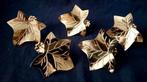 Set/5 goudkleurige servetringen bladeren, Ophalen of Verzenden