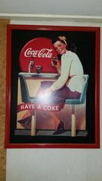 Schilderij Coca-Cola pin-up meisje, Ophalen, Zo goed als nieuw