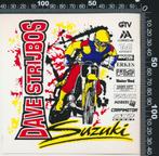 Sticker: Dave Strijbos - Suzuki, Verzamelen, Stickers, Auto of Motor, Ophalen of Verzenden