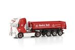 ANDRE VOSS; IVECO S-WAY AS HIGH 4X2 HALF PIPE TIPPER TRAILER, Hobby en Vrije tijd, Modelauto's | 1:50, Ophalen of Verzenden, Nieuw