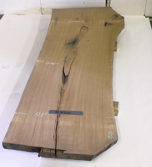 Mooie Grote Eiken Boomstamplank - Ideaal voor Bureau/Tafel, Huis en Inrichting, Tafelonderdelen, Nieuw, Tafelblad, 200 cm of meer