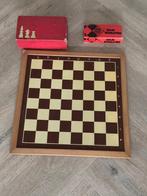 Schaak/dambord compleet, Hobby en Vrije tijd, Gezelschapsspellen | Bordspellen, Een of twee spelers, Ophalen, Gebruikt