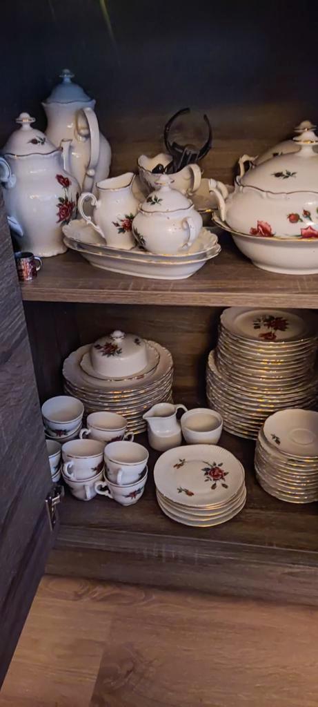 Antiek Duits Bavaria Porseleinen Servies, Huis en Inrichting, Keuken | Servies, Gebruikt, Compleet servies, Overige stijlen, Porselein