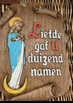 Onze Lieve Vrouwe en haar zoon , mooi zwaar wandbord, Antiek en Kunst, Ophalen of Verzenden