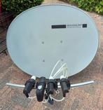 Complete Satellietset Maximum/Zgemma, Audio, Tv en Foto, Schotelantennes, Ophalen, Zo goed als nieuw, (Schotel)antenne, Overige merken