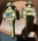 Antieke messing autolampen, Ophalen of Verzenden