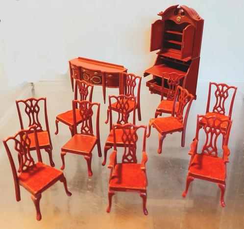 Vintage poppenhuis meubels Marx 1:16 retro jaren 50 60, Verzamelen, Poppenhuizen en Toebehoren, Zo goed als nieuw, Gebruiksvoorwerp