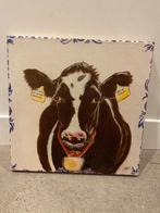 Canvas schilderij koe, Ophalen, Minder dan 50 cm, Zo goed als nieuw, Schilderij