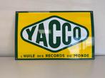YACCO olie oud emaille reclamebord, Reclamebord, Gebruikt, ., Ophalen of Verzenden