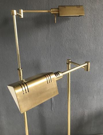 Vintage Koperen Vloerlampen Set beschikbaar voor biedingen