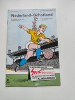 Nederland -Schotland 30-5-1968 tekening Dik Bruynesteyn, Verzamelen, Sportartikelen en Voetbal, Verzenden