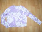 Zachte paars/witte rib longsleeve van C&A, maat 146/152 ZGAN, C&A, Meisje, Ophalen of Verzenden, Zo goed als nieuw