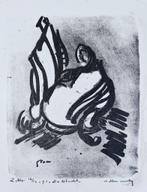 Zeefdruk Wim Motz - De vlucht, Antiek en Kunst, Verzenden