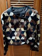 Lederen jasje, kort, merk Valentino, Kleding | Dames, Ophalen of Verzenden, Gedragen, Maat 42/44 (L), Overige kleuren