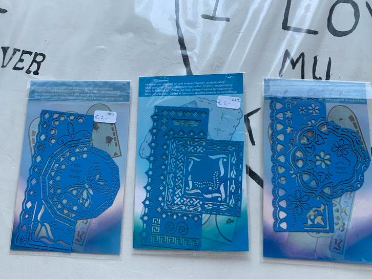 Embossing multi mallen set van 3 Scrapbooking borduren, Hobby en Vrije tijd, Scrapbooking, Nieuw, Frame of Mal, Scrap, Ophalen of Verzenden