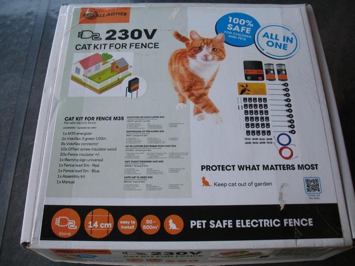 Katten schrikdraad installatieset, Dieren en Toebehoren, Katten-accessoires, Zo goed als nieuw, Ophalen of Verzenden