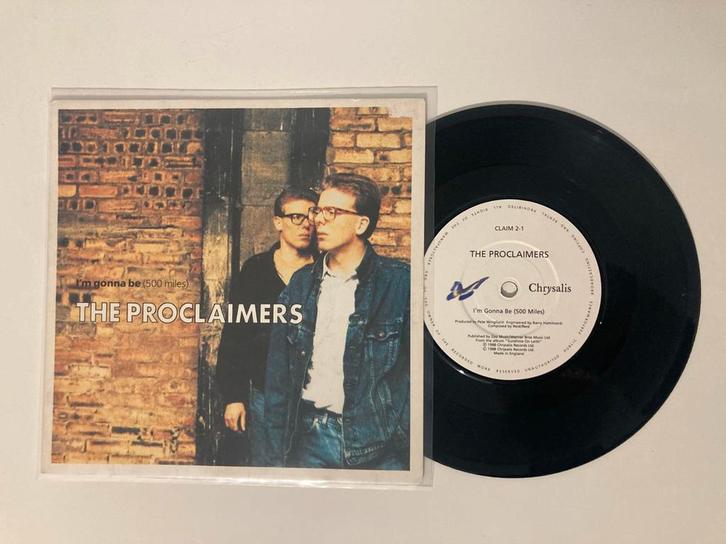 The Proclaimers - I’m gonna be (500 miles), Cd's en Dvd's, Vinyl Singles, Single, 7 inch, Ophalen of Verzenden