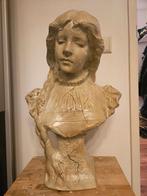 Mooie Vintage gipsen replica Girl with braid  Richard Aurili, Ophalen of Verzenden