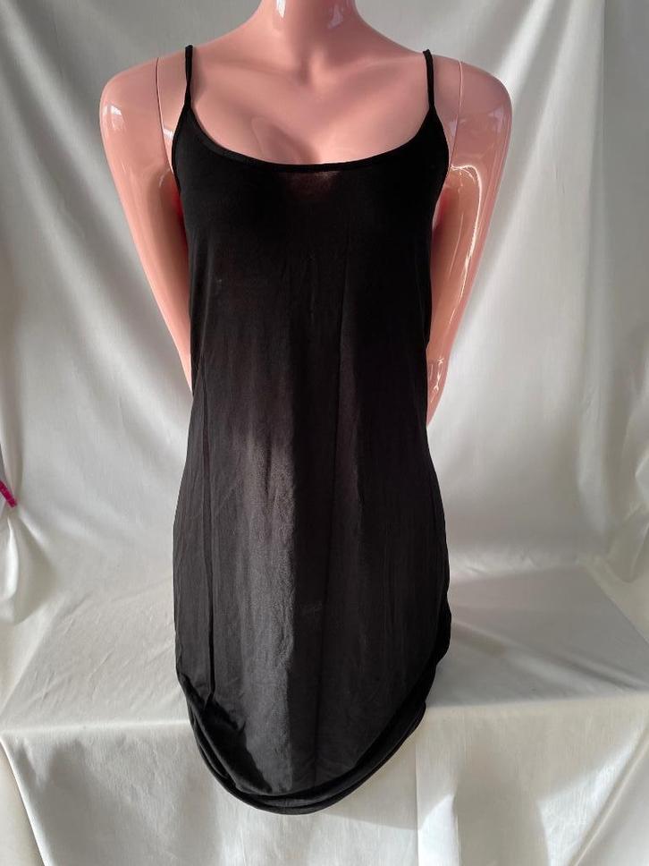 Claudia Sträter, zwart jurkje met spaghettibandjes. maat 40, Kleding | Dames, Jurken, Zo goed als nieuw, Maat 38/40 (M), Zwart