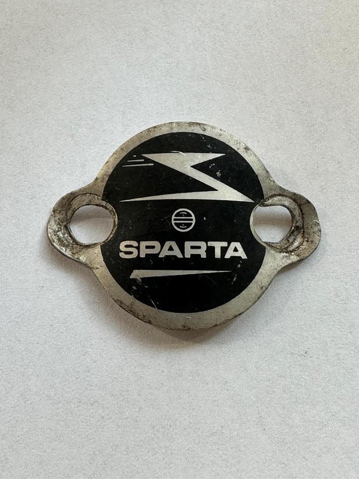 Oud Sparta spatbordplaatje. Spatbord plaatje., Verzamelen, Merken en Reclamevoorwerpen, Gebruikt, Overige typen, Ophalen of Verzenden