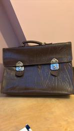 Vintage schooltas, Sieraden, Tassen en Uiterlijk, Tassen | Schooltassen, Bruin, Aktetas of Boekentas, Ophalen of Verzenden, Zo goed als nieuw