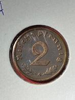 Duitsland, Deutsches Reich, 2 Reichspfennig 1938 A, Postzegels en Munten, Munten | Europa | Niet-Euromunten, Verzenden, Duitsland