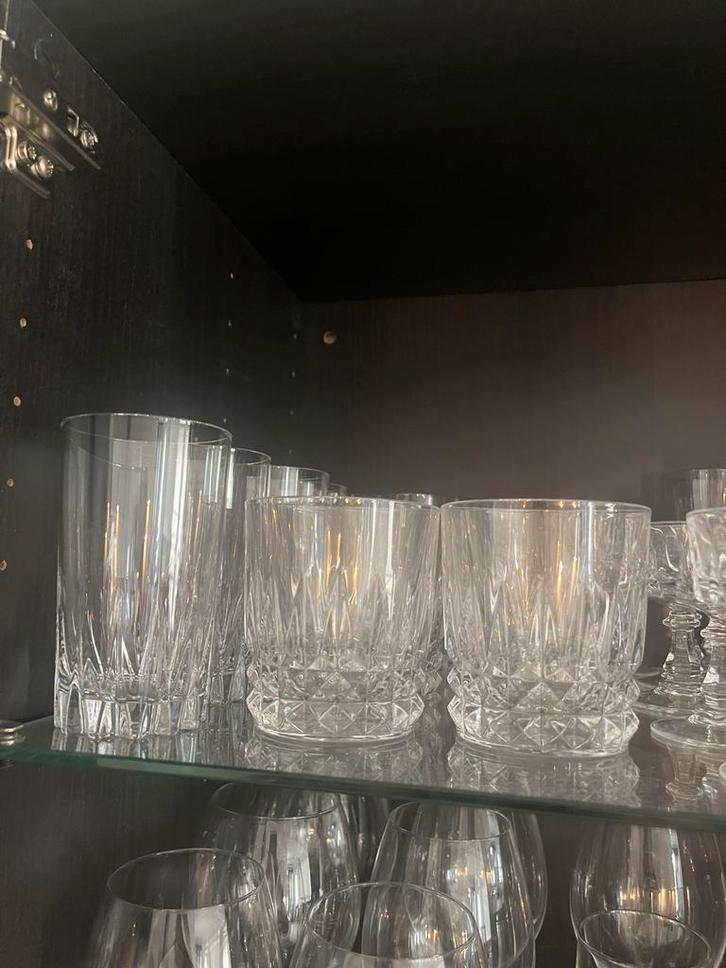 Cristal D’arques Glazen Set, Huis en Inrichting, Keuken | Servies, Zo goed als nieuw, Glas of Glazen, Effen, Glas, Ophalen of Verzenden