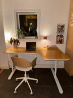 IKEA Bureau Bekant - bureau met hoek rechts, Ophalen, In hoogte verstelbaar, Gebruikt, Bureau