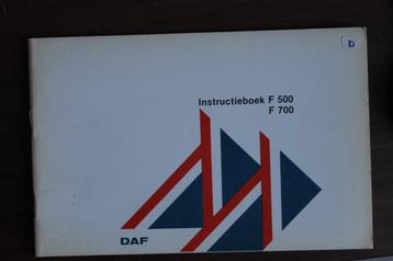 Daf truck F 500 - 700 instructieboekje beschikbaar voor biedingen