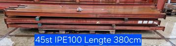 45st Ipe100 lengte 380cm 48st IPE100 lengte 150cm beschikbaar voor biedingen