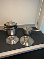 BK pannenset conical+ 4 delig, Huis en Inrichting, Keuken | Potten en Pannen, Ophalen, Gebruikt, Rvs, Pannenset