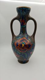 Grote mat platelen amphora-vaas, Antiek en Kunst, Ophalen of Verzenden