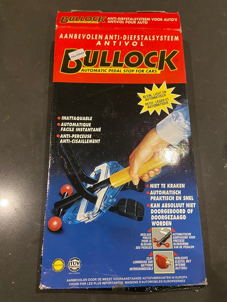 Bulllock pedaalslot 2 sleutels bijv voor oldtimer nieuw, Ophalen of Verzenden