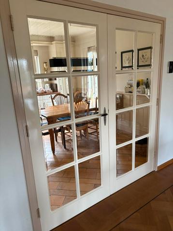 Draai- ensuite binnendeuren met geslepen glas  beschikbaar voor biedingen
