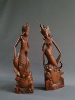 2x dewih ratih bali Indonesie beelden balinees, Antiek en Kunst, Ophalen of Verzenden