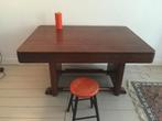 Vintage eikenhouten eettafel, Ophalen, Gebruikt, 150 tot 200 cm, Eikenhout