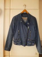 Closed jas XL =maat 40 motor biker jacket blauw grijs Oakes, Maat 38/40 (M), Closed, Zo goed als nieuw, Jasje