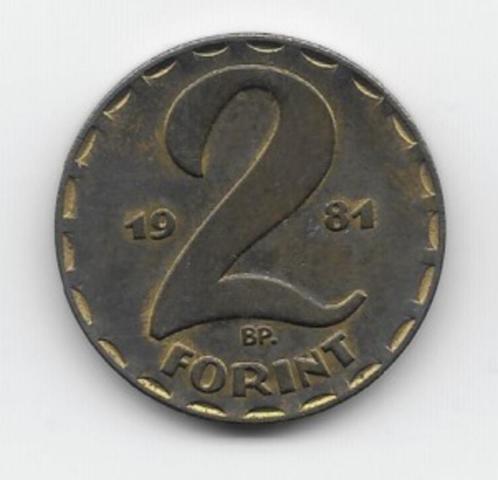 Hongarije 2 forint 1981 KM# 591, Postzegels en Munten, Munten | Europa | Niet-Euromunten, Losse munt, Hongarije, Verzenden