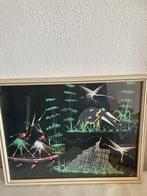 Vintage Congo ,Gouache Schilderij - Jaren 50, Ophalen of Verzenden