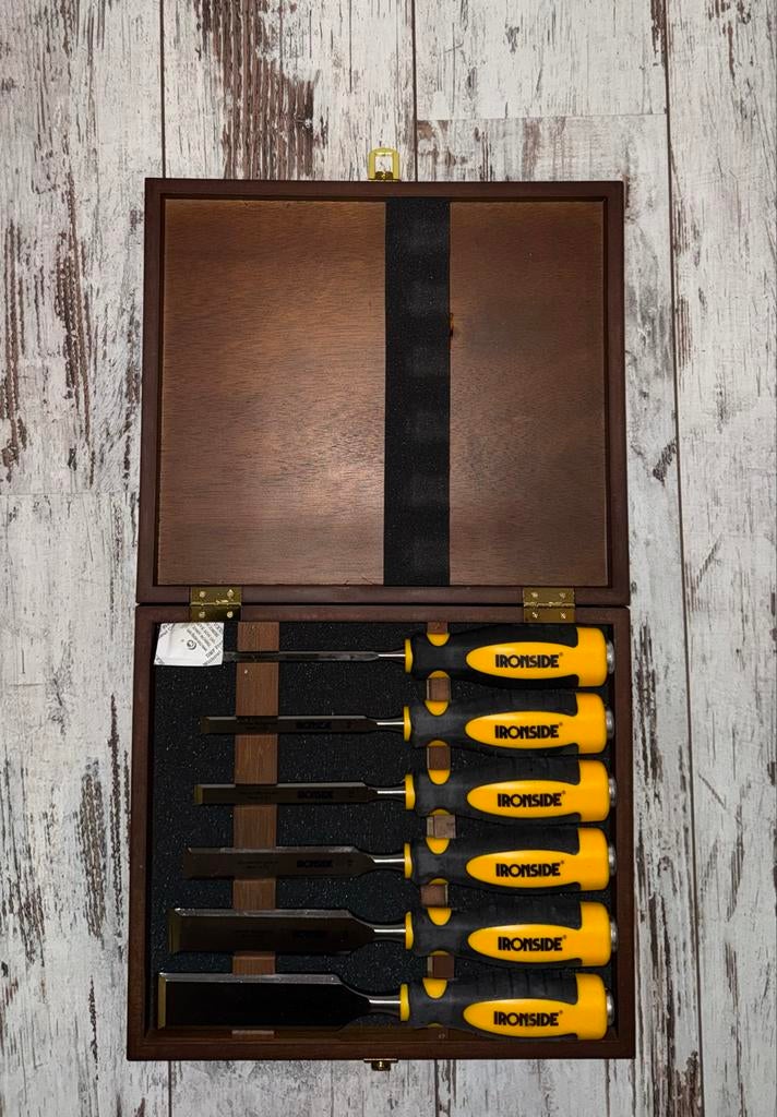 steekbeitels ironside in kist, Doe-het-zelf en Verbouw, Gereedschap | Handgereedschap, Ophalen of Verzenden, Nieuw