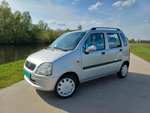 Opel Agila 1.2 I 16V 2001 Grijs/Ketting/Elektrische Ramen, Auto's, Opel, Bedrijf, Agila, Airbags, Centrale vergrendeling, Dakrails